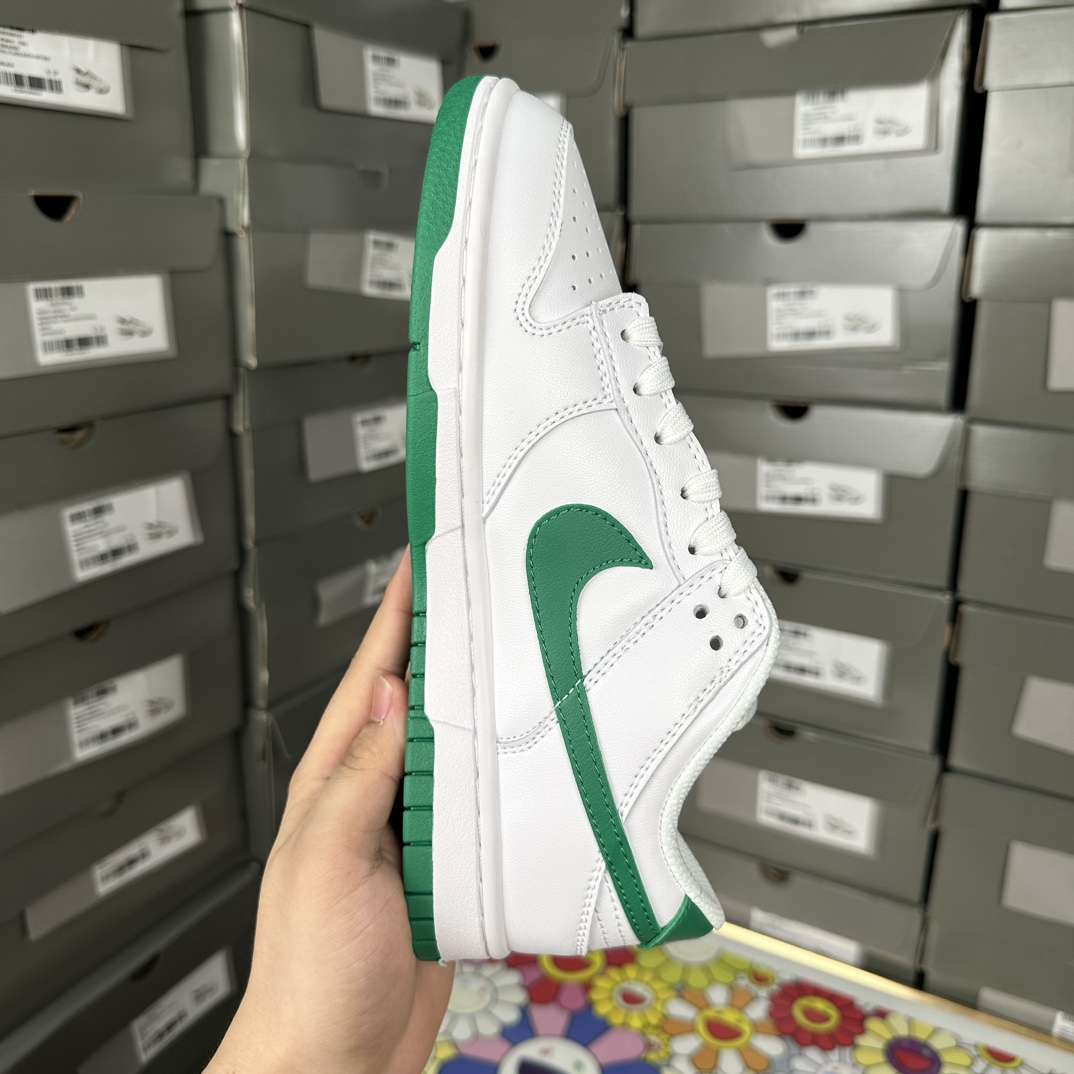KICKWHO Nike Dunk Low White Green Noise - Image 8