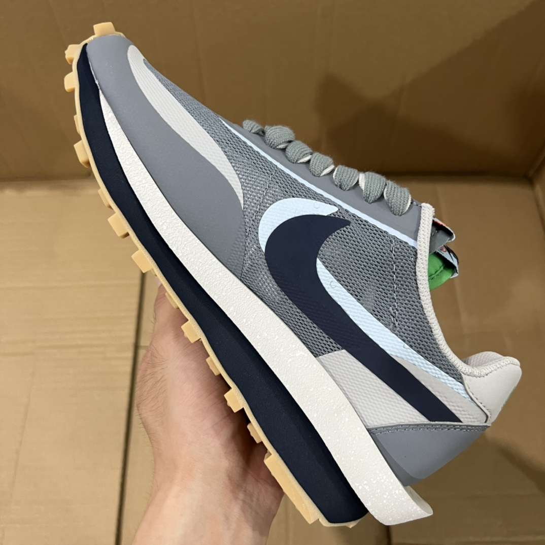 KICKWHO Nike LD Waffle sacai CLOT Kiss of Death 2 Cool Grey DH3114-001 - Image 8