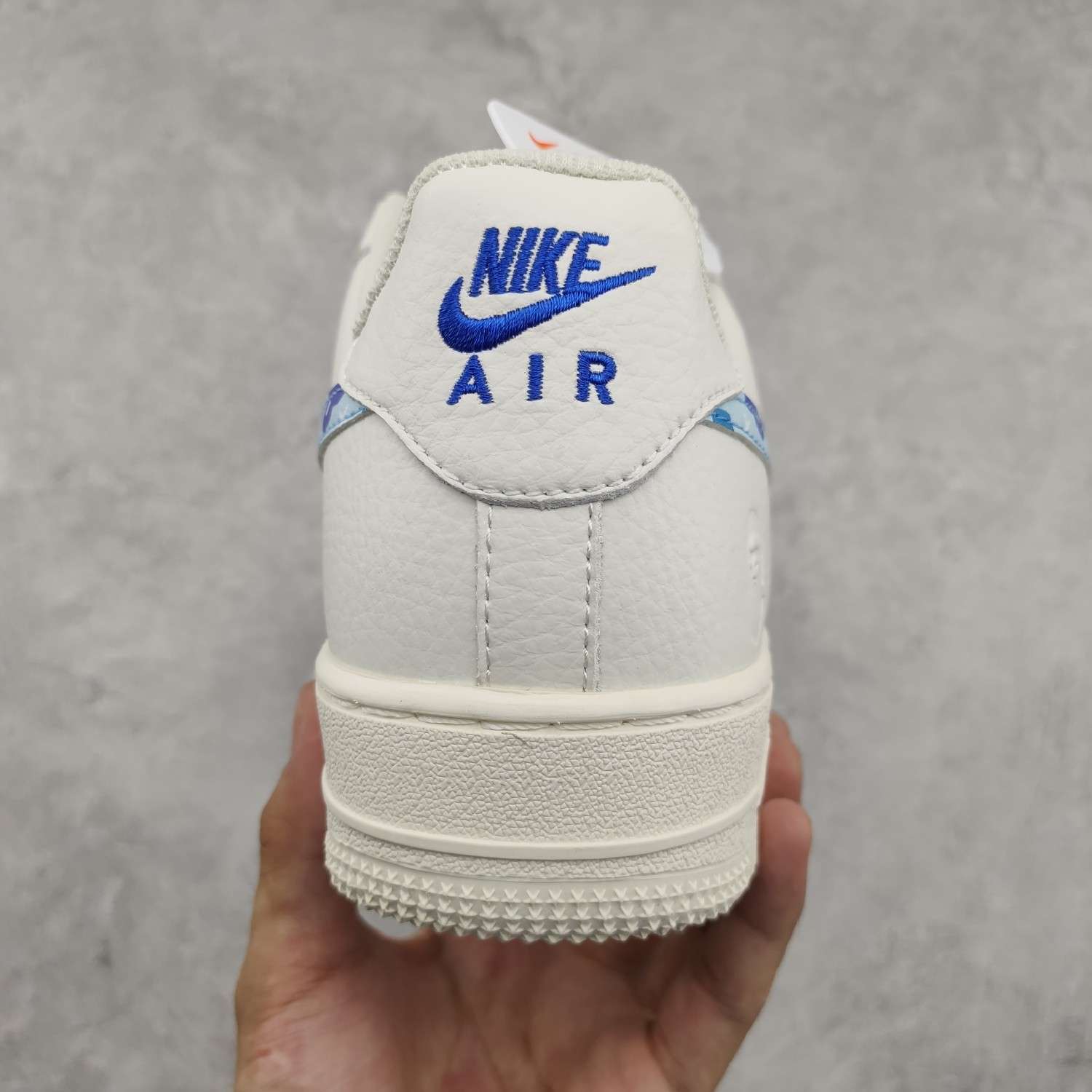 Kickswho Bape x Air Force 1 Custom Blue - Image 8
