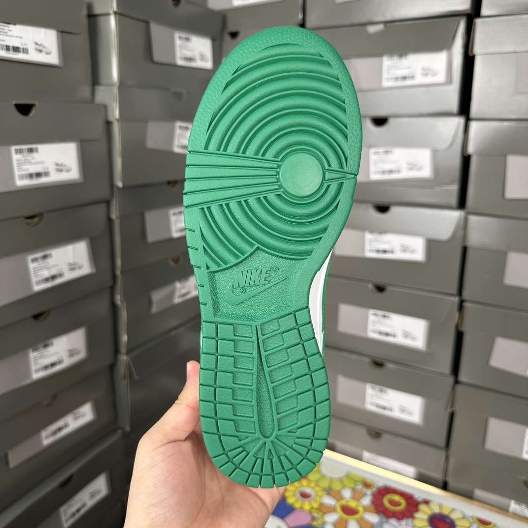 KICKWHO Nike Dunk Low White Green Noise - Image 9