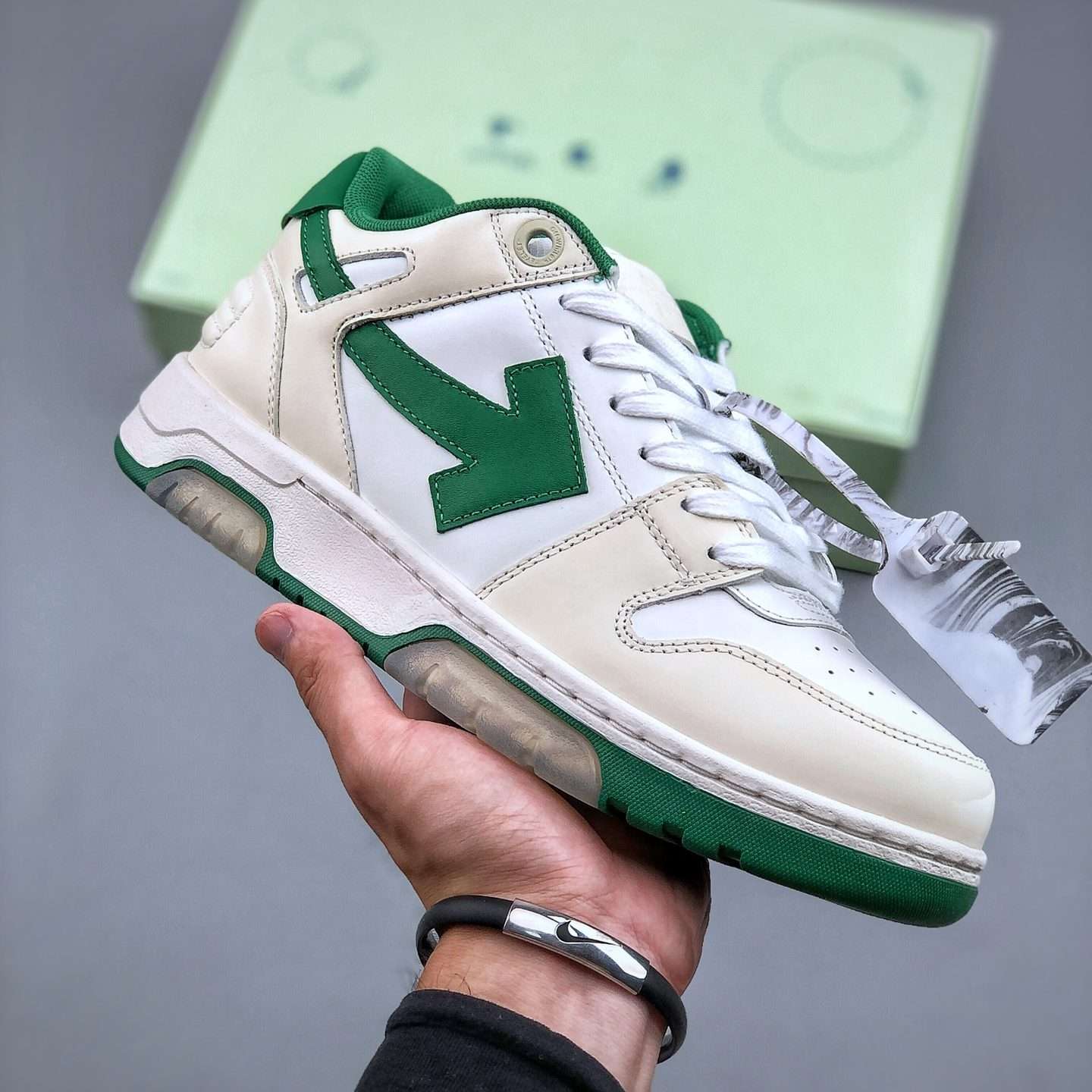 Kickswho Off-White Virgil Abloh Out Of Office Low-top Leather OFF-White "OOO" Sneakers