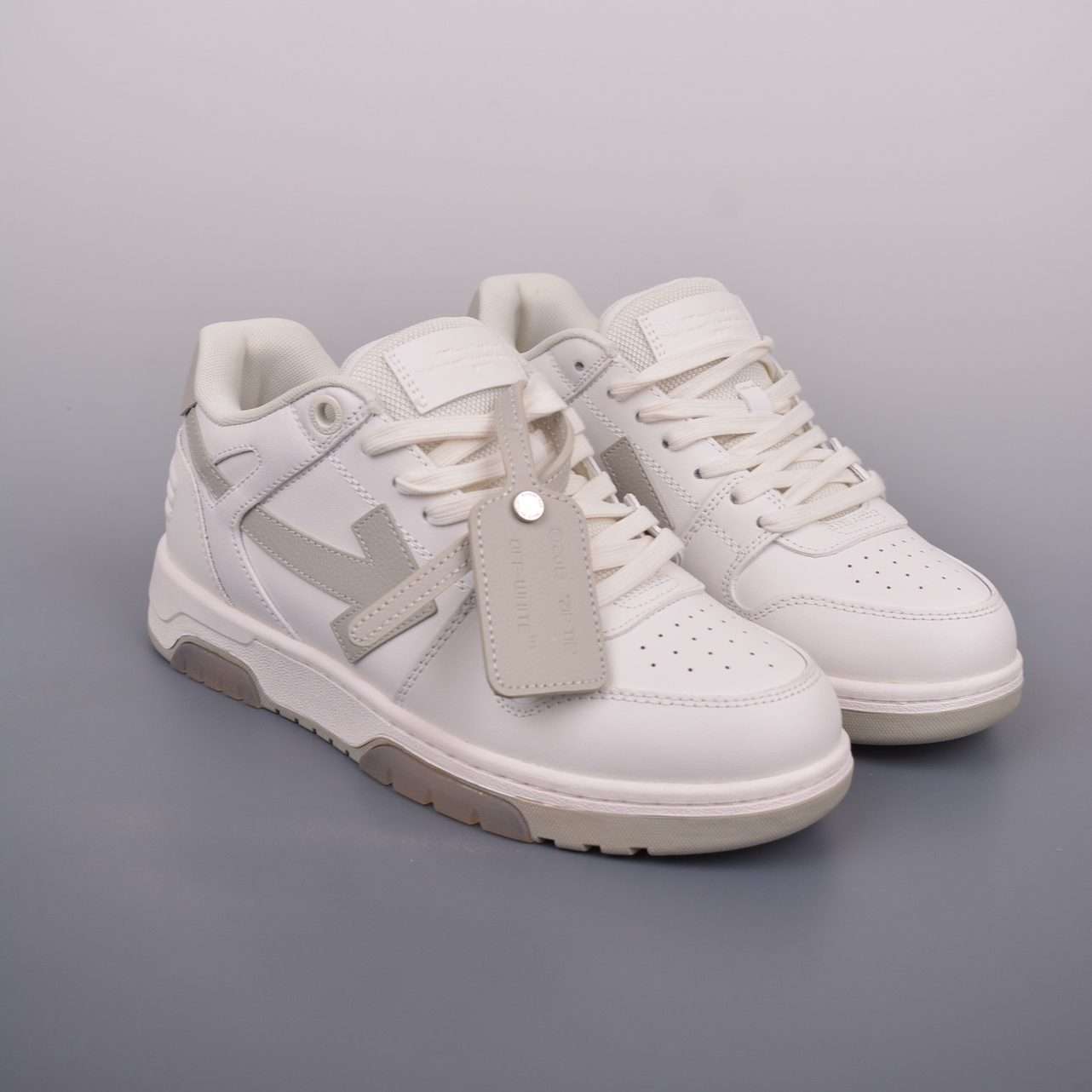 Kickswho Off-White Virgil Abloh Out Of Office Low-top Leather OFF-White "OOO" Sneakers