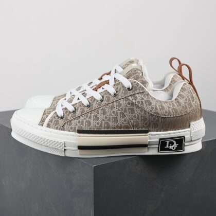 KICKWHO Dior New B23 Skater Sneaker Beige Oblique Jacquard
