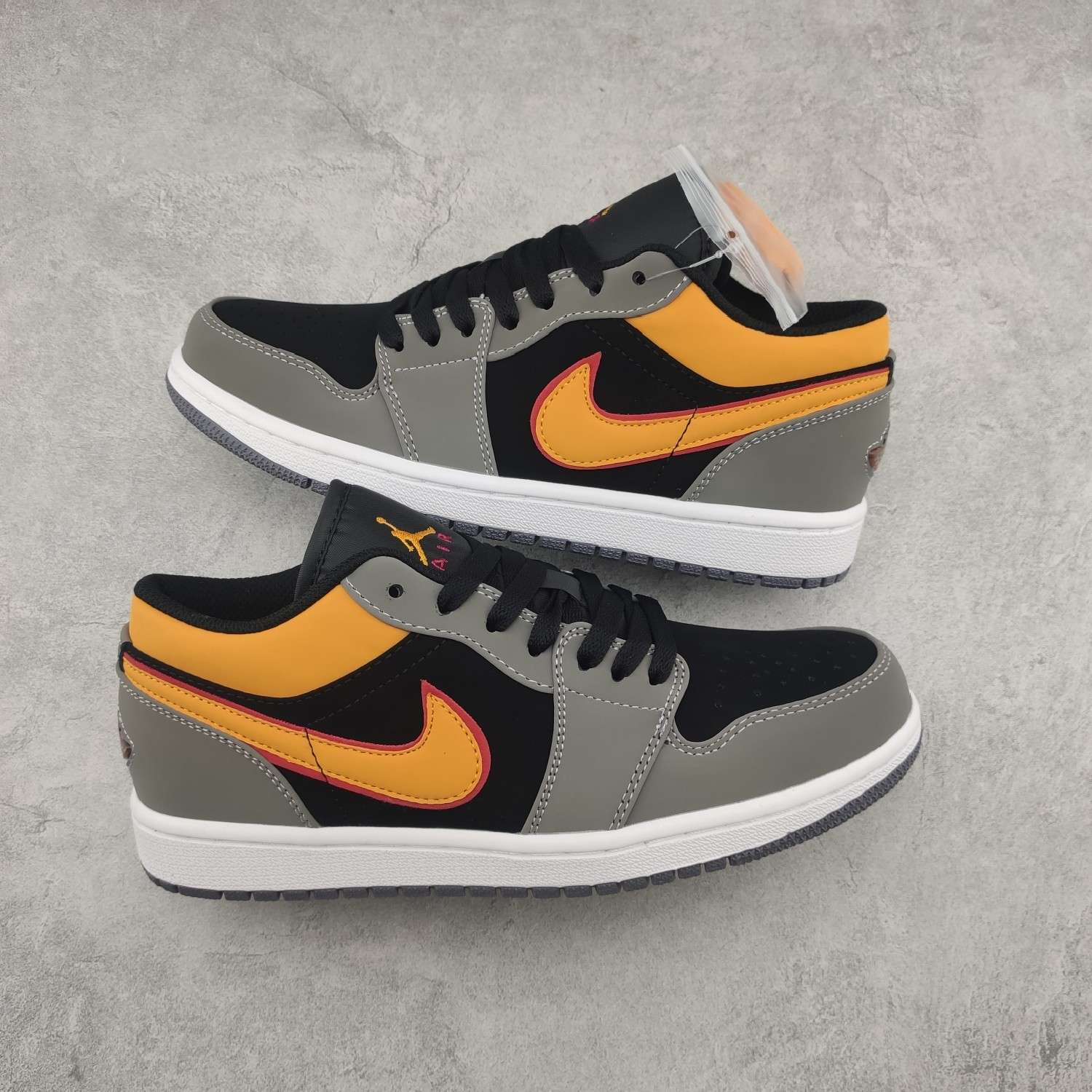 Kickswho Air Jordan 1 Low SE"Black Vivid Orange" FN7308-008 - Image 2