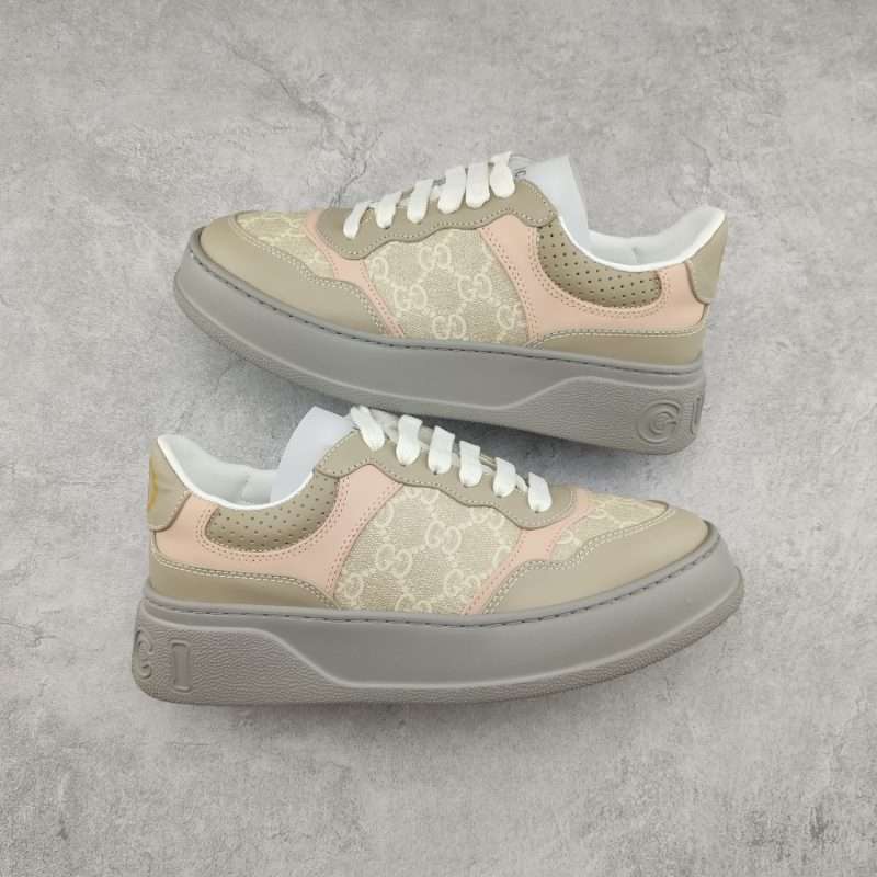Kickswho  Gucci Chunky B Screener GG Sneaker in Light Pink - Image 2