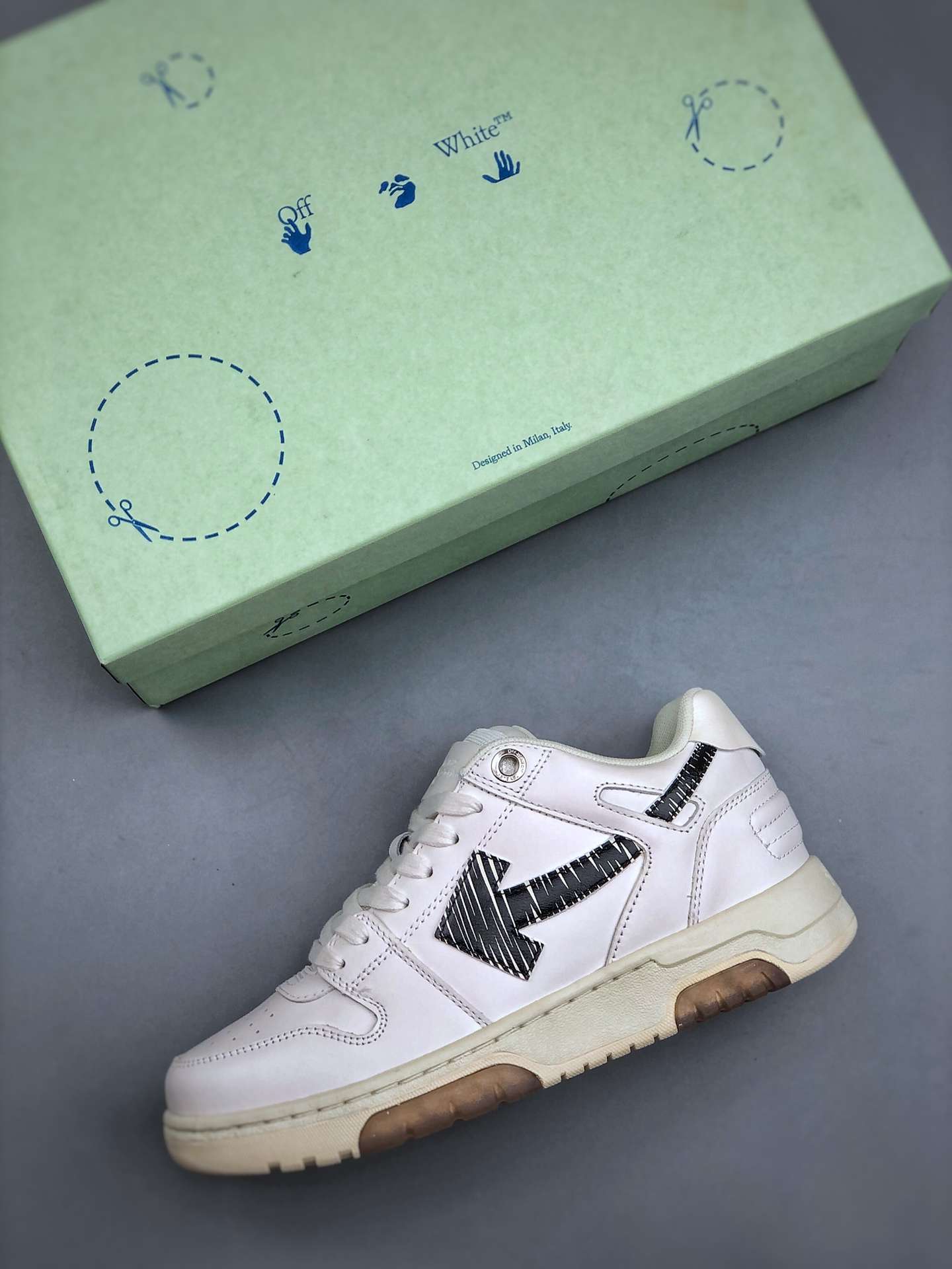 Kickswho Off-White Virgil Abloh Out Of Office Low-top Leather OFF-White "OOO" Sneakers - Image 3