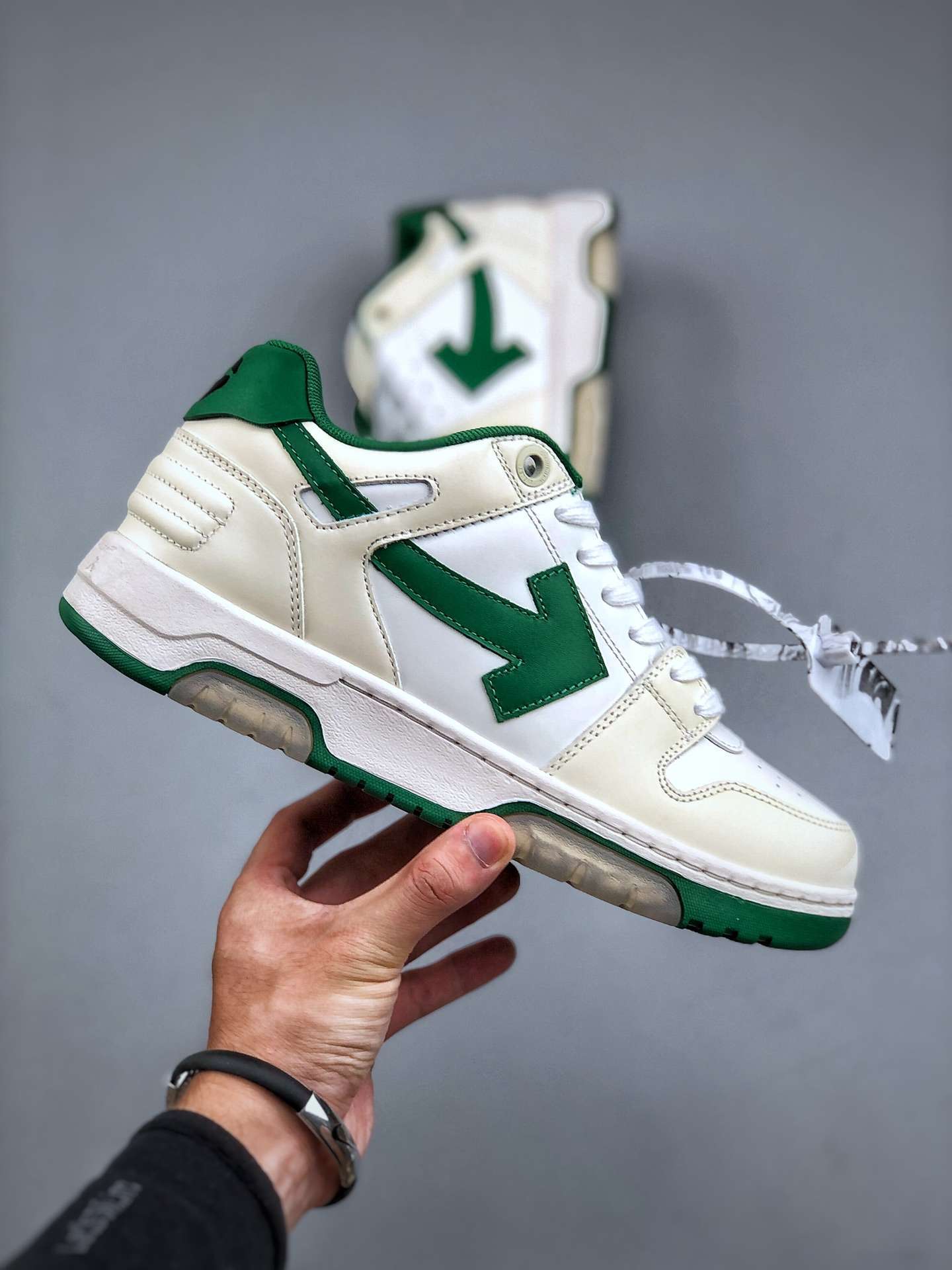 Kickswho Off-White Virgil Abloh Out Of Office Low-top Leather OFF-White "OOO" Sneakers - Image 3