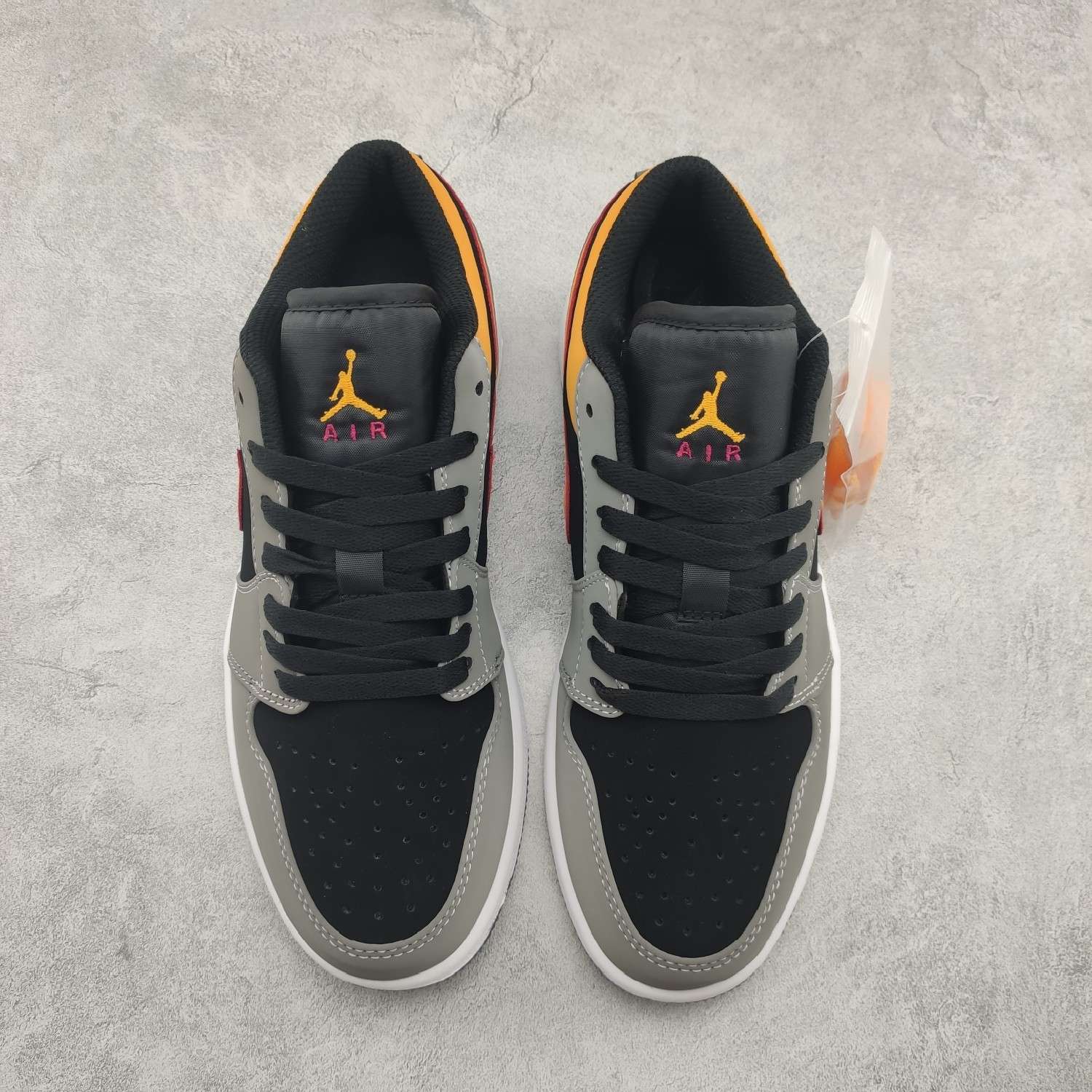 Kickswho Air Jordan 1 Low SE"Black Vivid Orange" FN7308-008 - Image 3