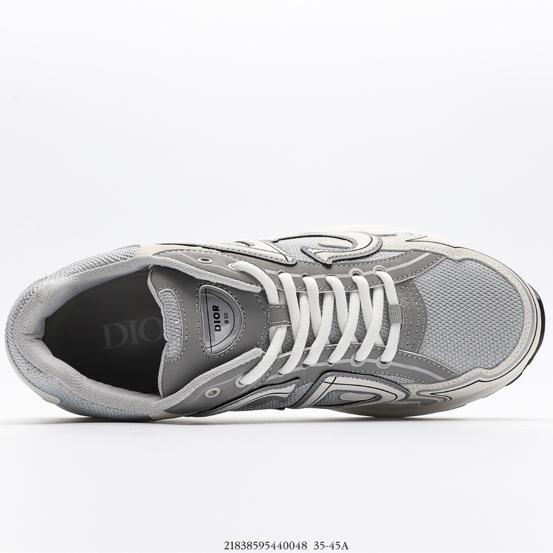 KICKWHO Dior B30 Sneakers Grey/White - Image 3
