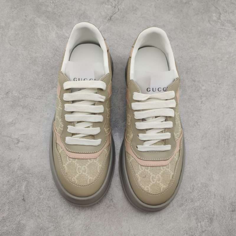 Kickswho  Gucci Chunky B Screener GG Sneaker in Light Pink - Image 3