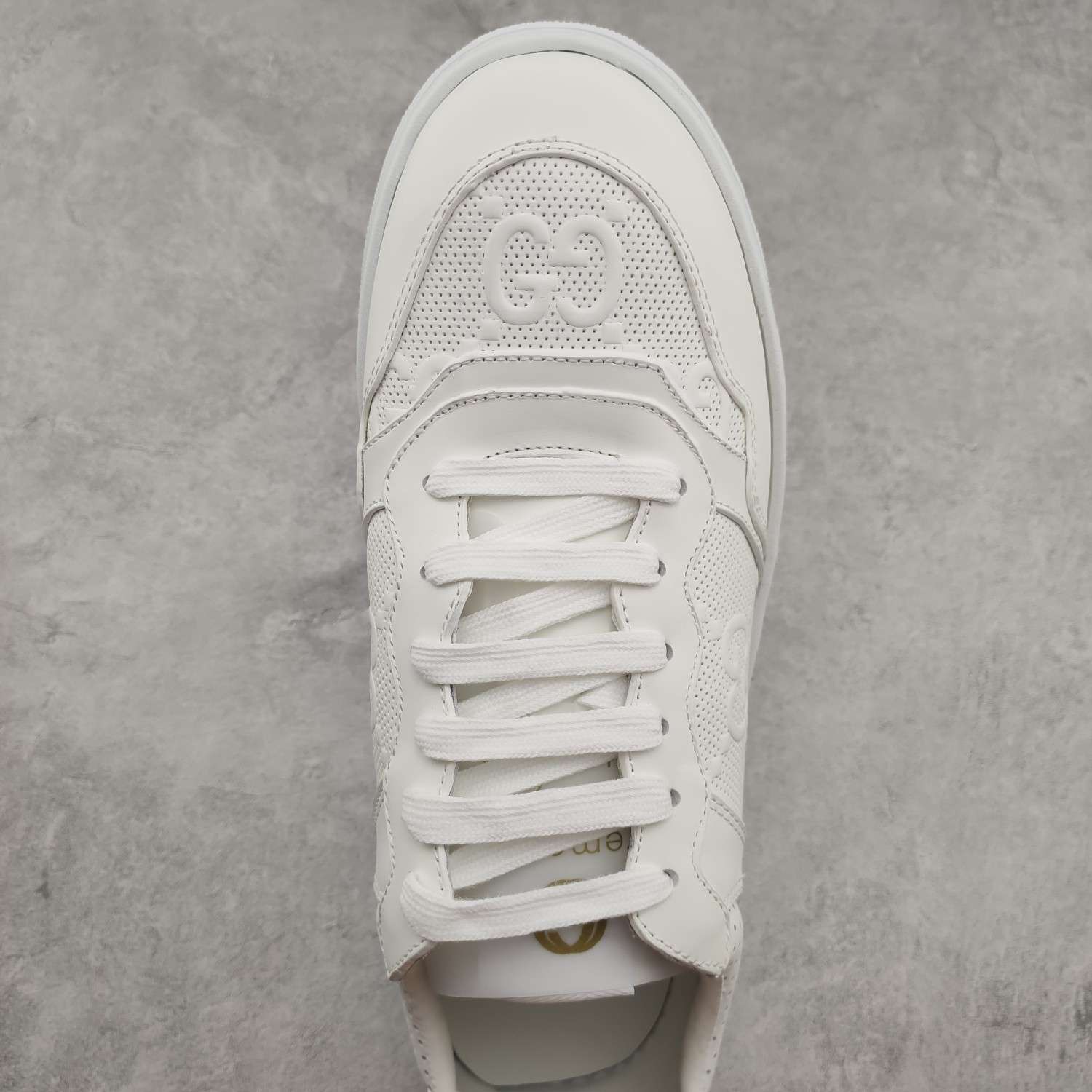 Kickswho Gucci Chunky B Screener GG Sneaker in White - Image 4