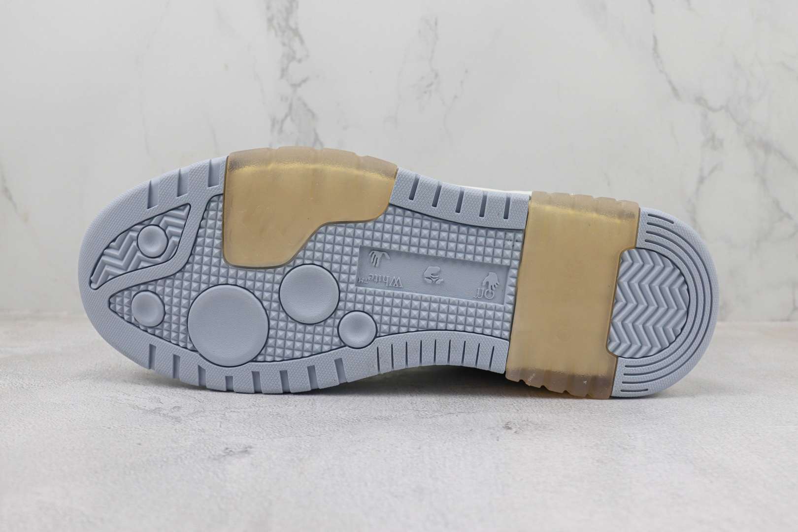 Kickswho Off-White Out Of Office Low-top OOO Low Tops White Iridescent Blue - Image 4