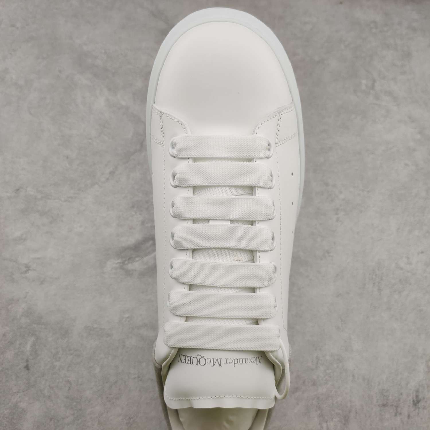 Kickswho Alexander McQueen Oversized Sneaker in White/Grey - Image 4