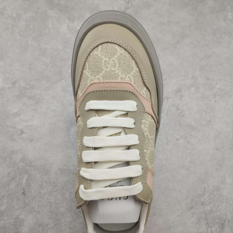 Kickswho  Gucci Chunky B Screener GG Sneaker in Light Pink - Image 4