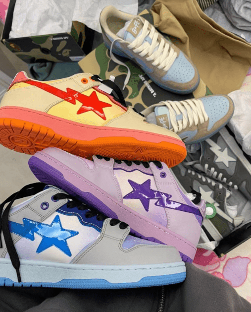 KICKWHO A BATHING APE Bape Sk8 Sta W291002-ORANGE - Image 4