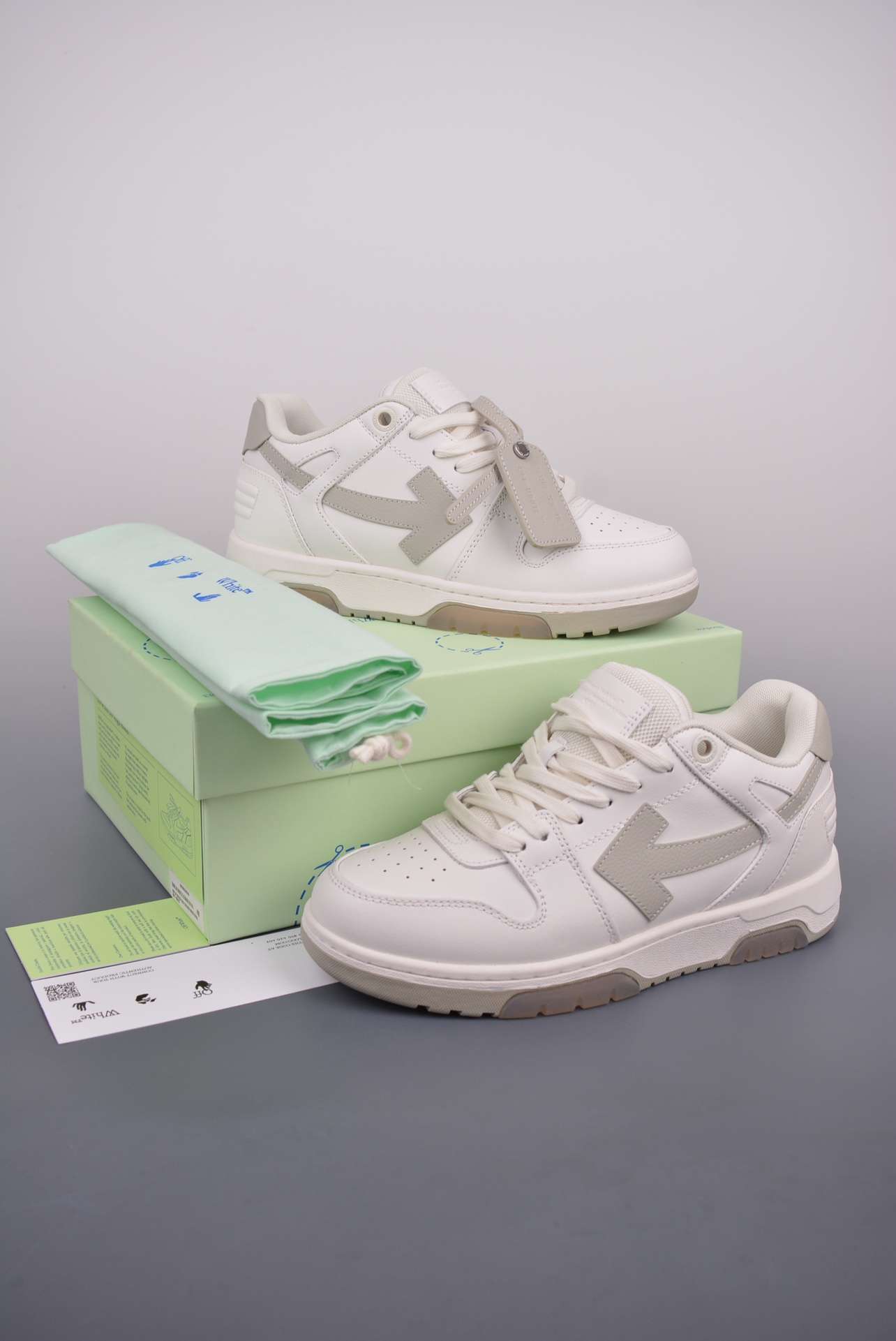 Kickswho Off-White Virgil Abloh Out Of Office Low-top Leather OFF-White "OOO" Sneakers - Image 5