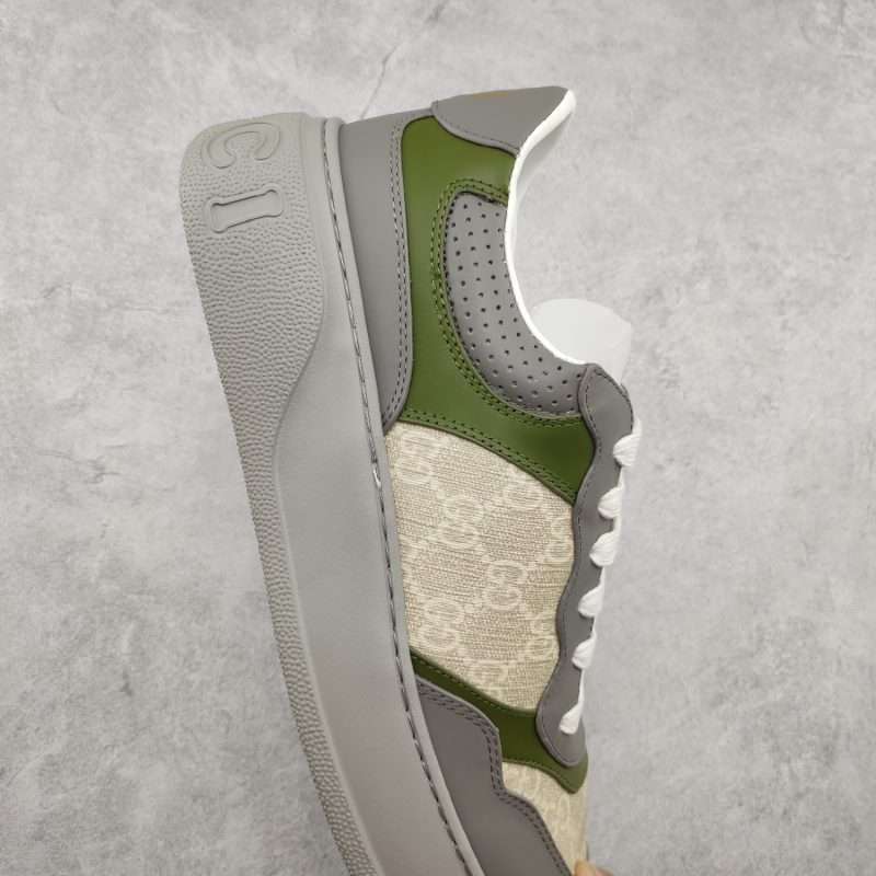 Kickswho  Gucci Chunky B Screener GG Sneaker in Green grey - Image 5
