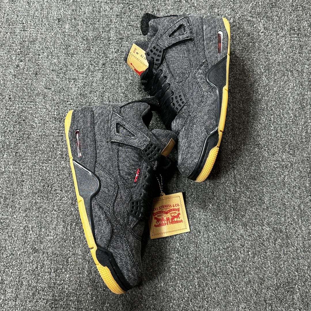 KICKWHO Air Jordan 4 Retro Levi's Black AO2571-001 - Image 6