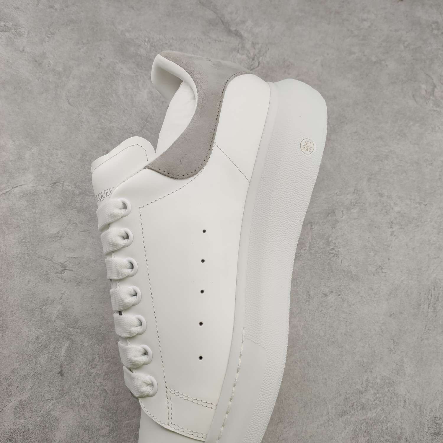 Kickswho Alexander McQueen Oversized Sneaker in White/Grey - Image 7