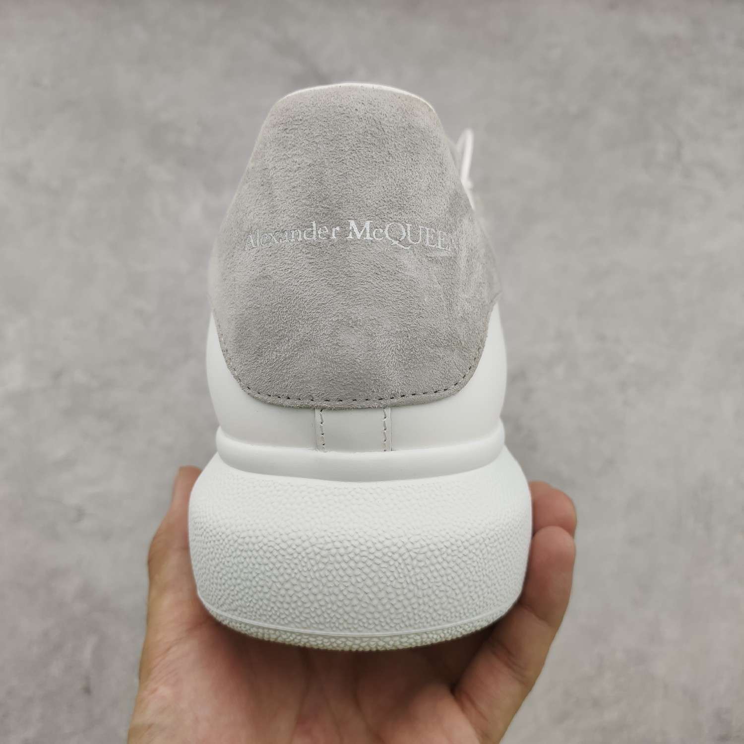 Kickswho Alexander McQueen Oversized Sneaker in White/Grey - Image 8