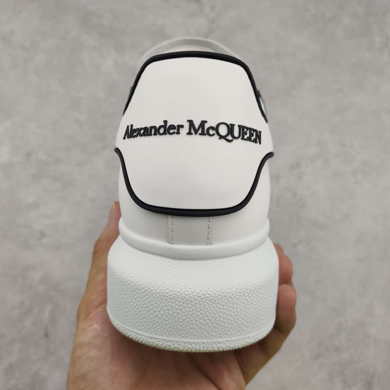 Kickswho Alexander McQueen Oversized Sneaker in White/Black - Image 8