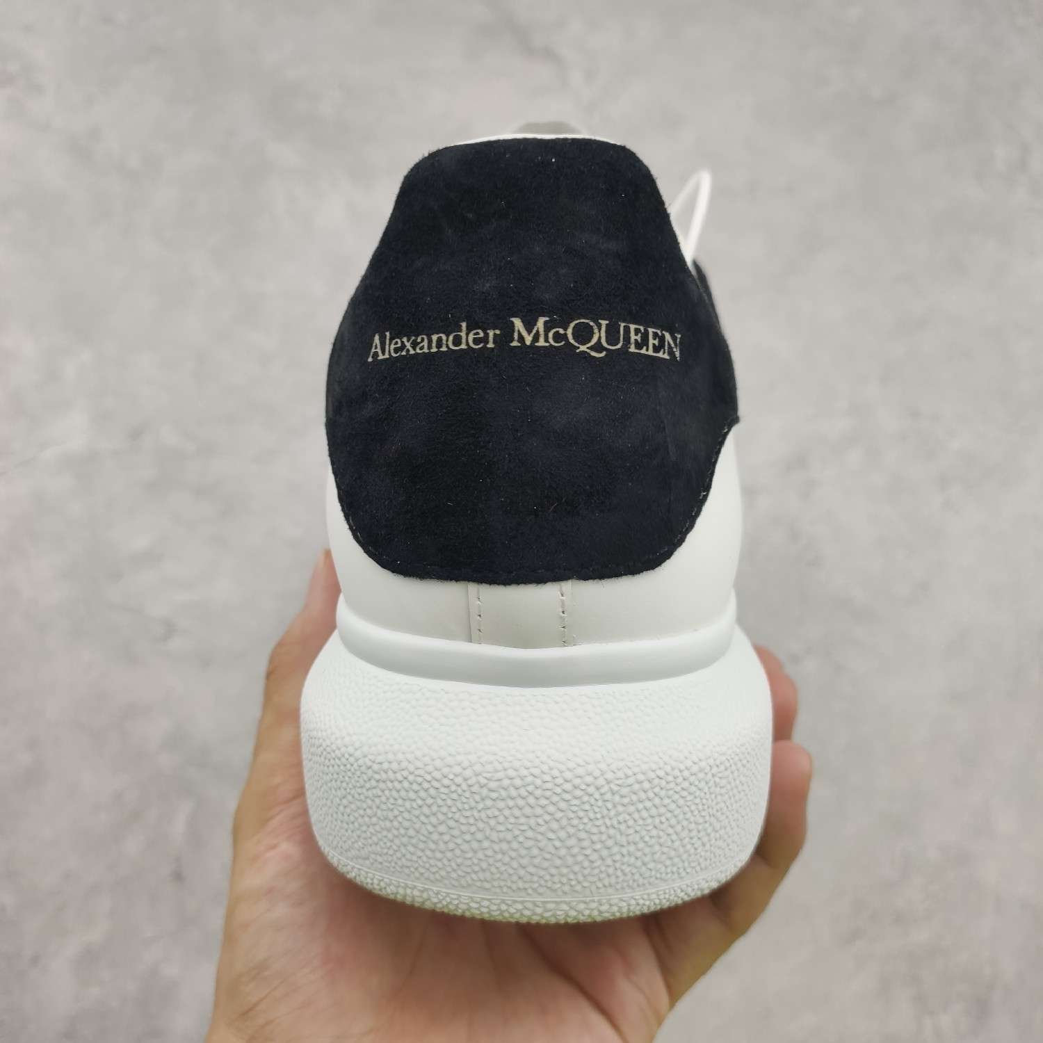 Kickswho Alexander McQueen Oversized Sneaker in White/Black - Image 8