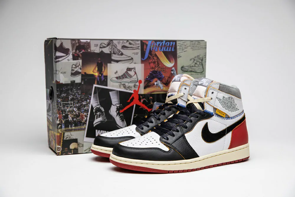 Union x Air Jordan 1 Retro High ”Black Toe” Godkiller 2.0 BV1300 106 - Image 3