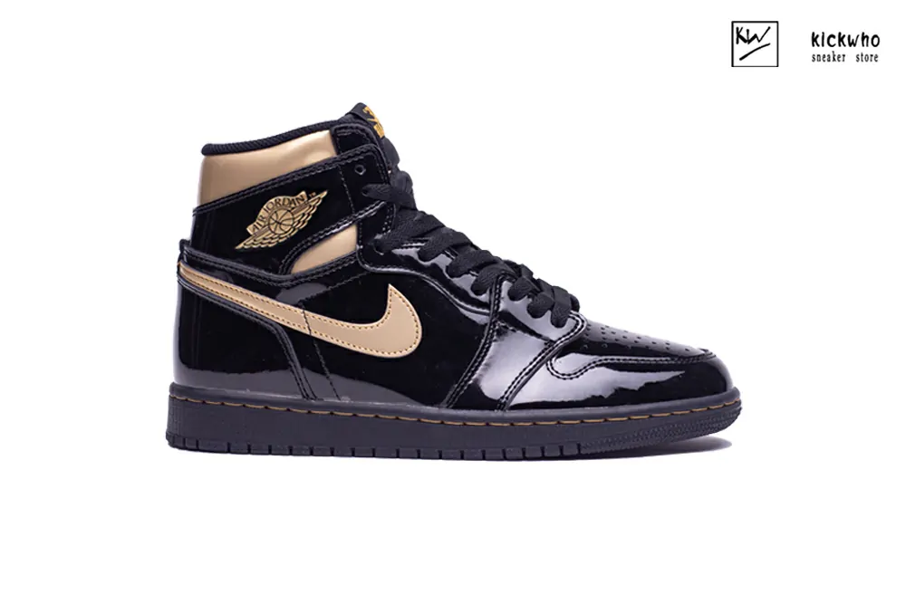 Jordan 1 Retro High Black Metallic Gold 2020 Godkiller