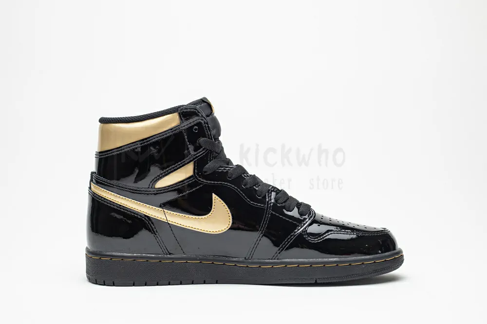 Jordan 1 Retro High Black Metallic Gold 2020 Godkiller - Image 2