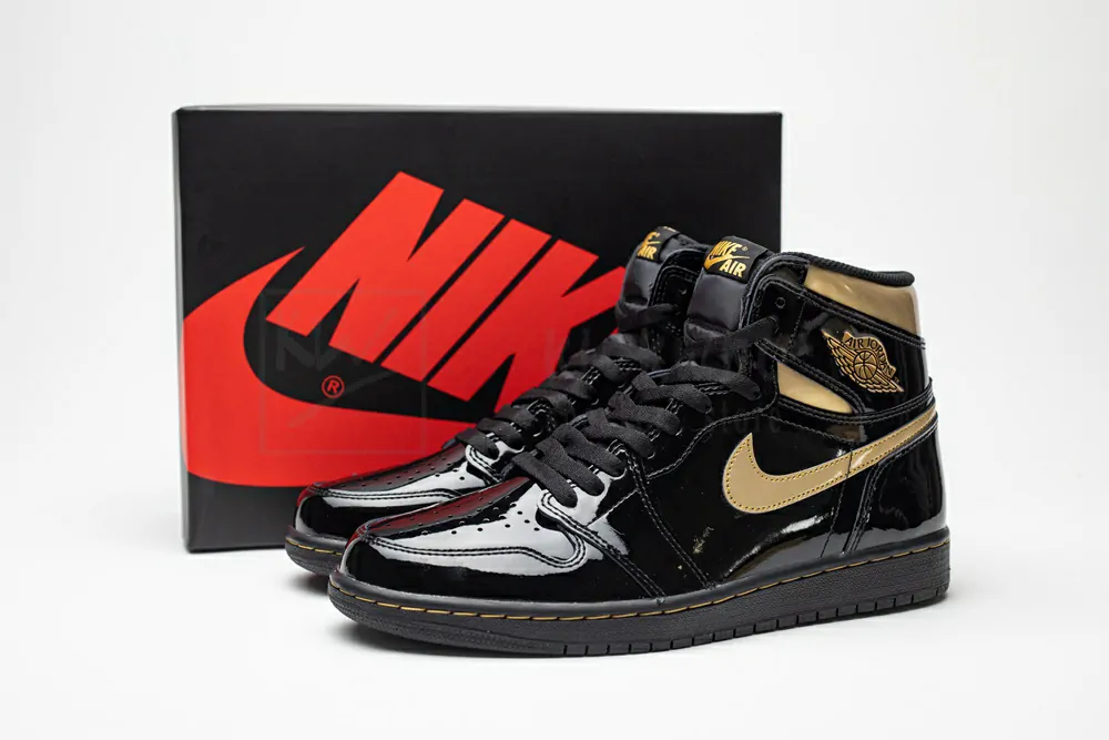 Jordan 1 Retro High Black Metallic Gold 2020 Godkiller - Image 4