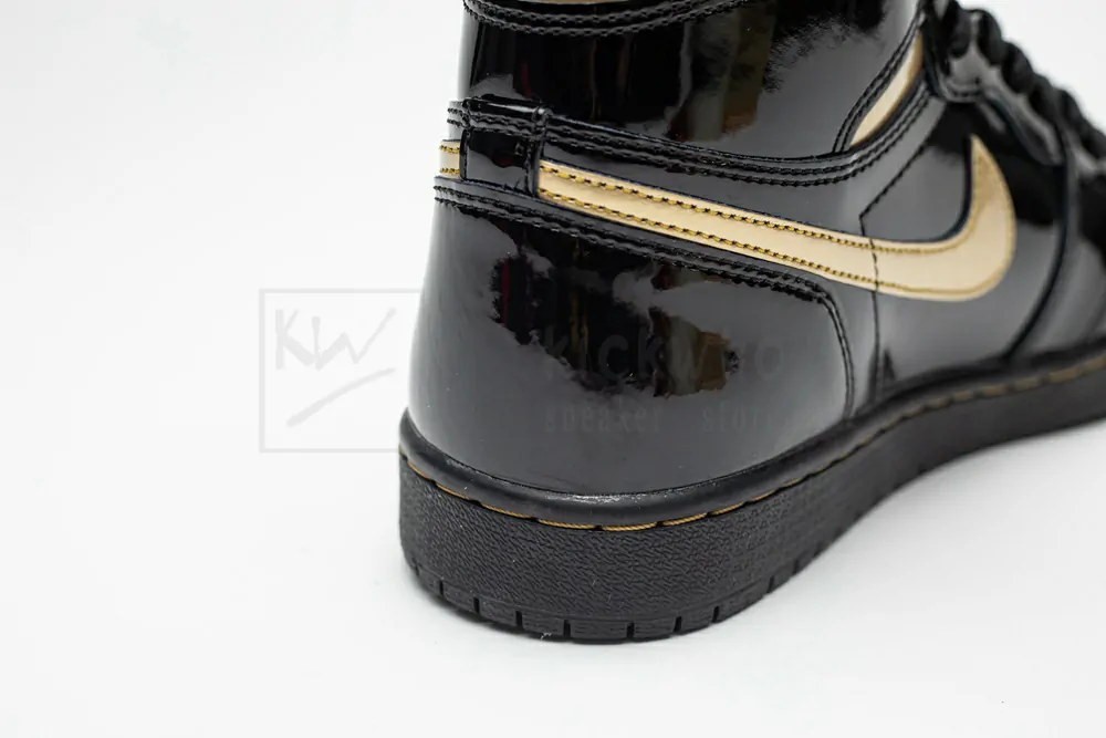 Jordan 1 Retro High Black Metallic Gold 2020 Godkiller - Image 8