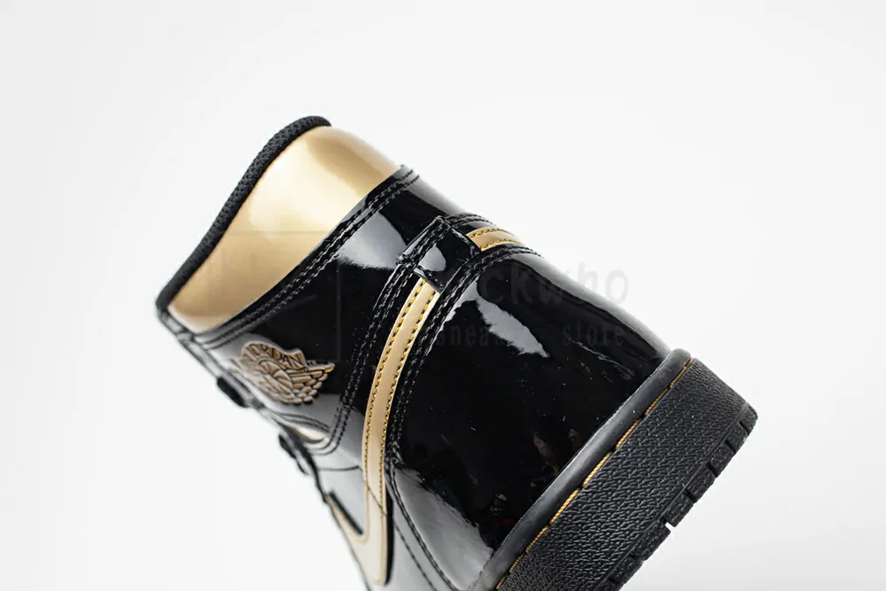 Jordan 1 Retro High Black Metallic Gold 2020 Godkiller - Image 9