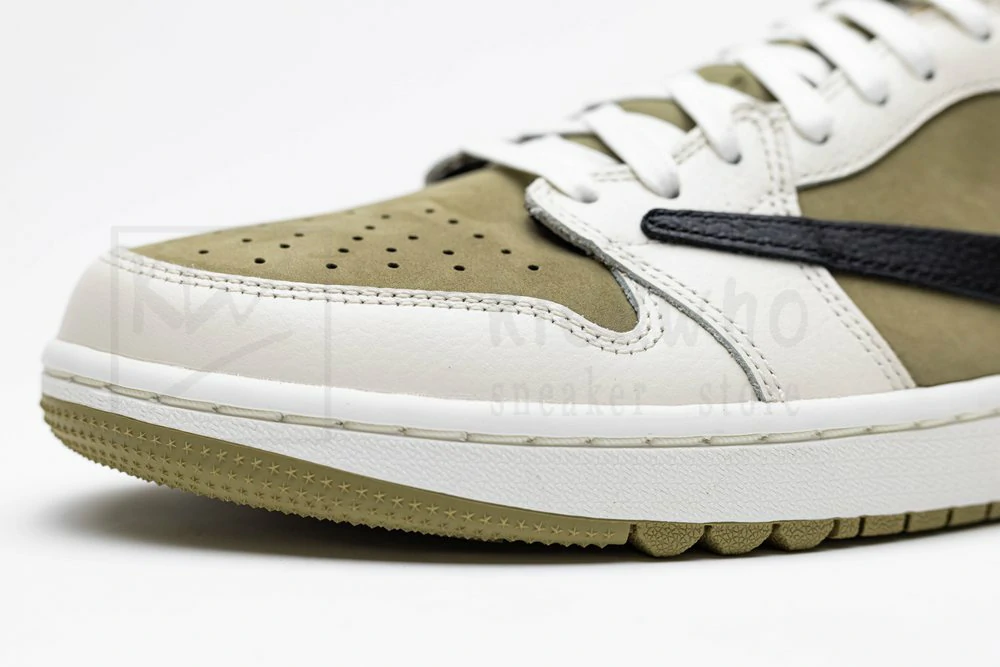 Godkiller Travis Scott x Air Jordan 1 Low Golf Neutral Olive - Image 5