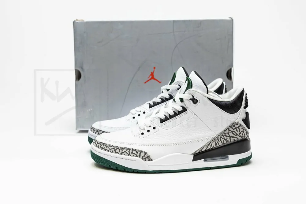 Air Jordan 3 Oregon Ducks Green - Image 5