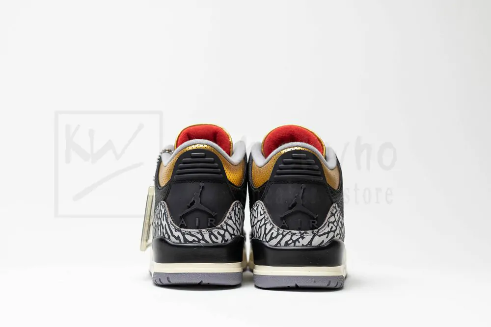 Jordan 3 RetroBlack Cement Gold - Image 5