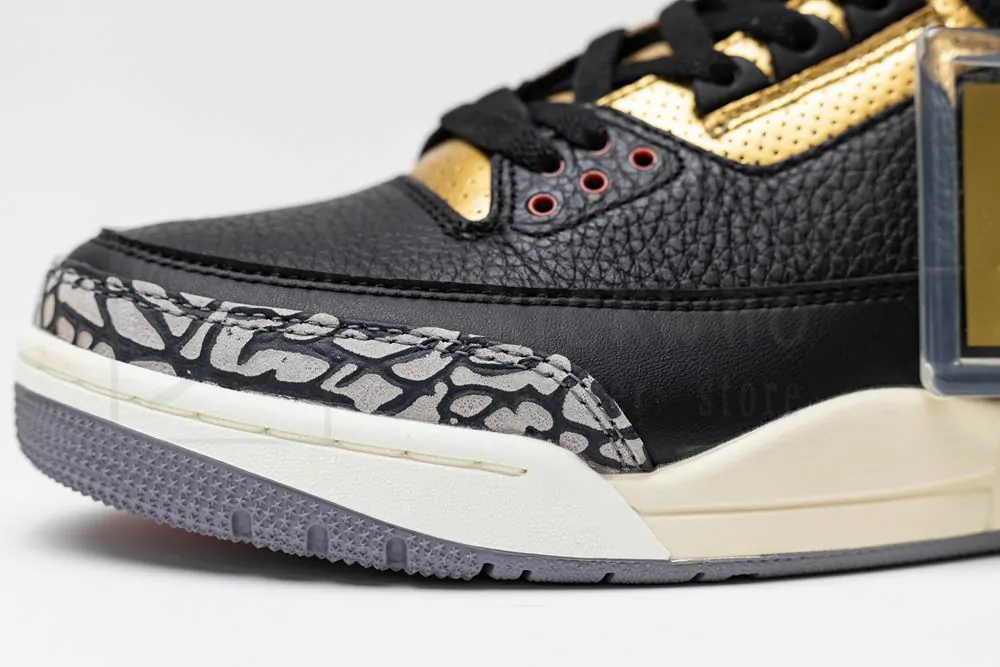 Jordan 3 RetroBlack Cement Gold - Image 6