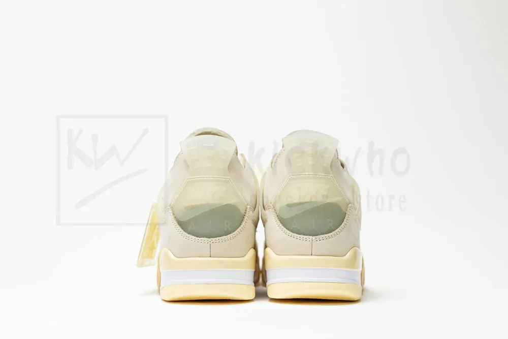 Godkiller Off-White x Wmns Air Jordan 4 'Sail' CV9388 100 - Image 6