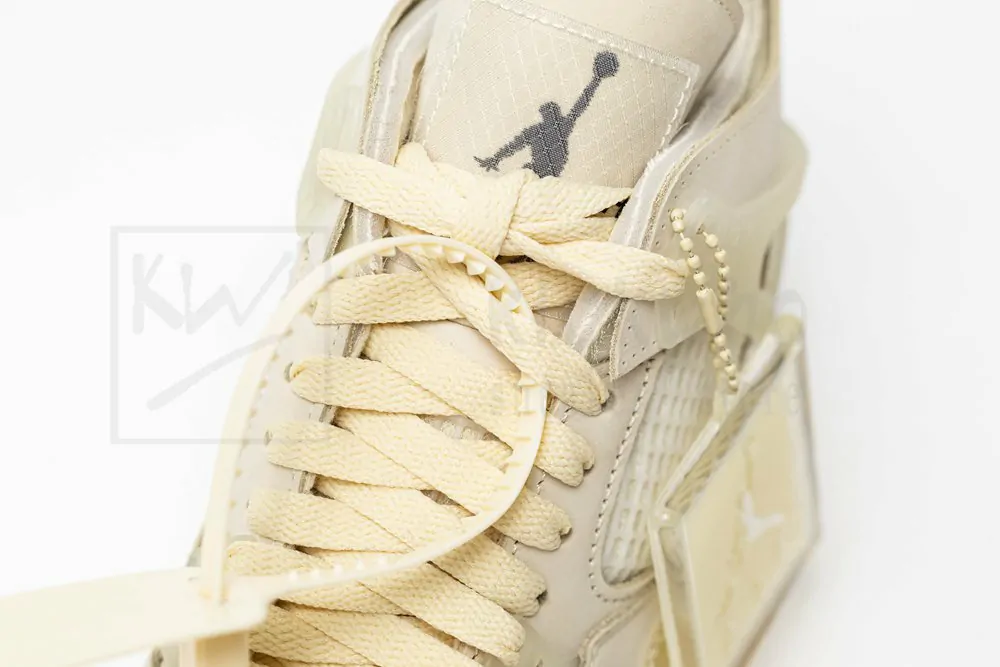 Godkiller Off-White x Wmns Air Jordan 4 'Sail' CV9388 100 - Image 9