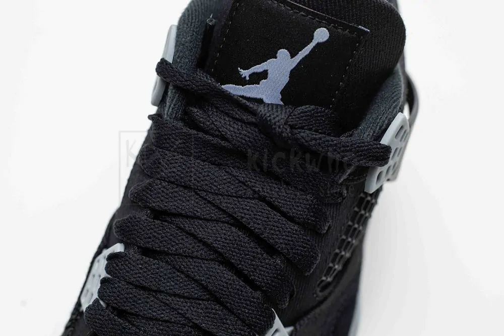 Godkiller Air Jordan 4 Retro Black Canvas - Image 9