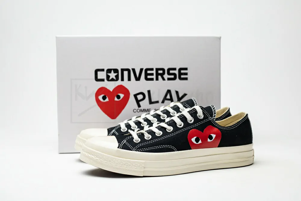 Comme des Garçons Play x Chuck Taylor All Star 2 'Black' 150206C - Image 4
