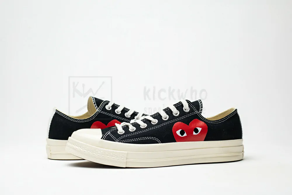 Comme des Garçons Play x Chuck Taylor All Star 2 'Black' 150206C - Image 5