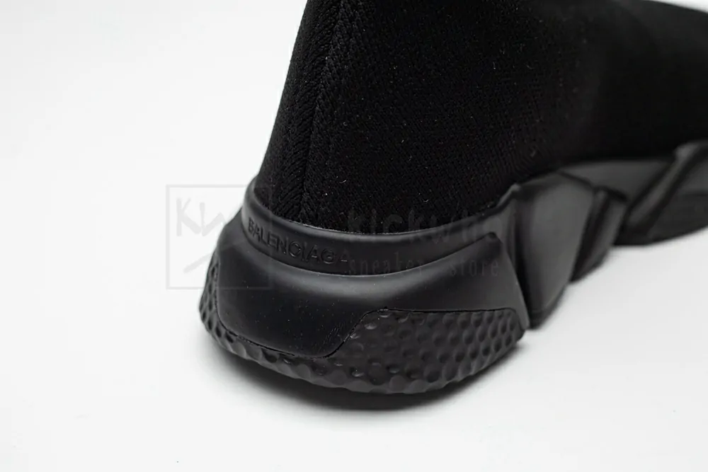 Balenciaga Speed Graffiti Trainers Black White Logo 605942W05GE1006 - Image 8