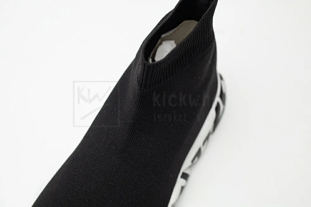 Balenciaga Speed Graffiti Trainers Black White 605972W05GE1015 - Image 9