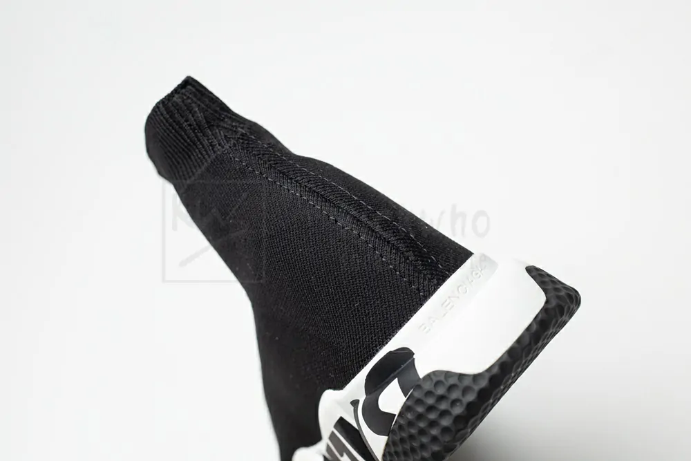 Balenciaga Speed Graffiti Trainers Black White 605972W05GE1015 - Image 10