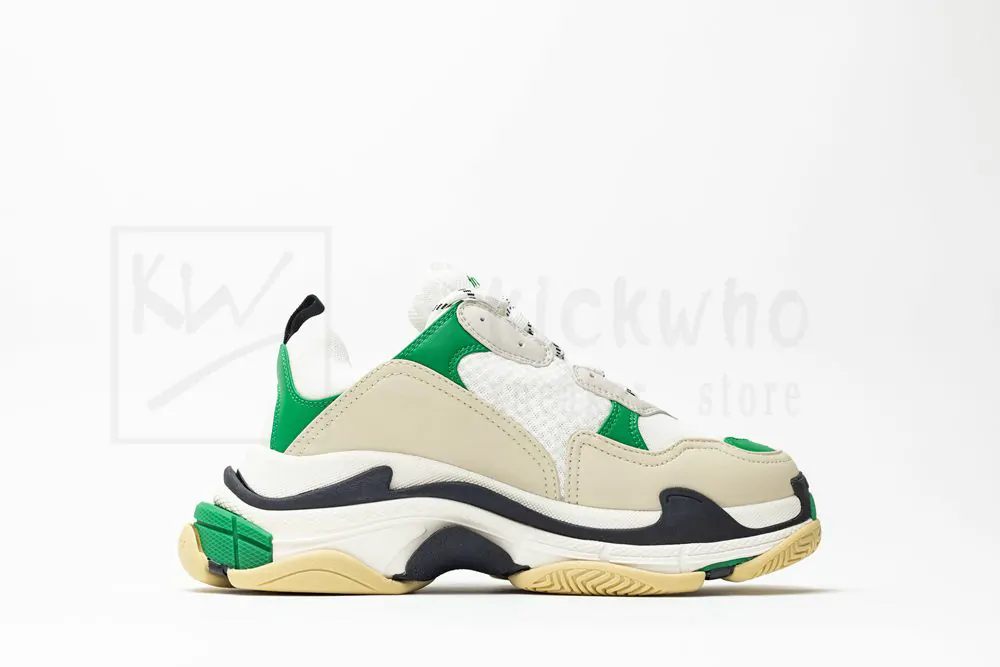 Balenciaga Triple S Sneaker 'White Green' - Image 2