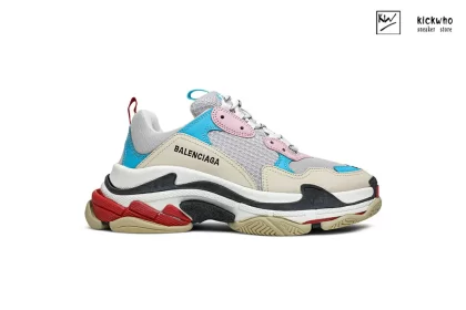 Balenciaga Wmns Triple S 'White Blue Pink' 2019