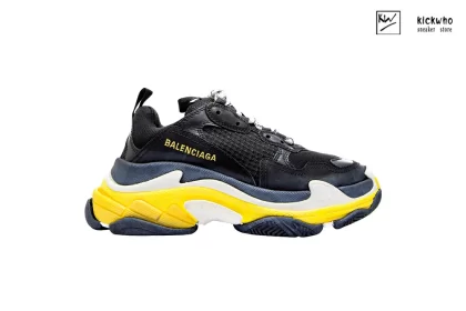 Balenciaga Wmns Triple S 'Black Yellow