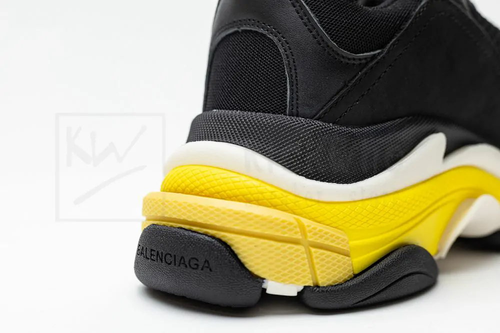 Balenciaga Wmns Triple S 'Black Yellow - Image 7