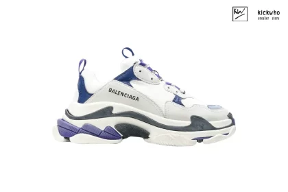 Balenciaga Wmns Triple S Trainer 'White Navy Purple'