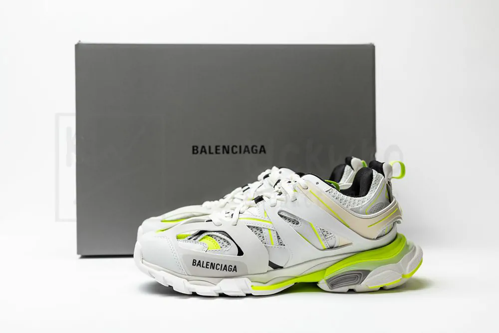 Balenciaga Wmns Track Sneaker 'White Fluo Yellow' - Image 4